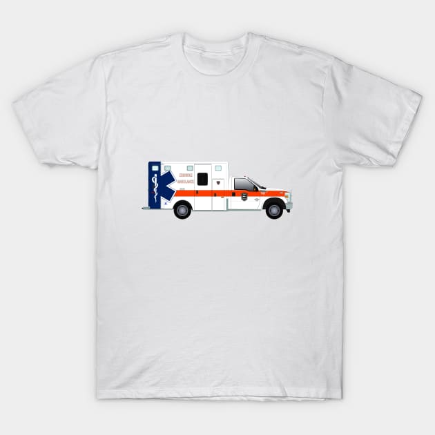 Ossining Volunteer Ambulance Corps Ambulance T-Shirt by BassFishin